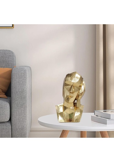 Suntek Reçine Düşünür Heykeli Ev Dekoru Soyut Figür Masa Hayır Dinle