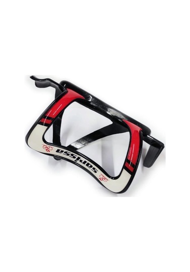 Sarissa Matara Tutucu Plastik Esnek Bisiklet Matara Kafesi Kırmızı Siyah - Kırmızı - Beyaz