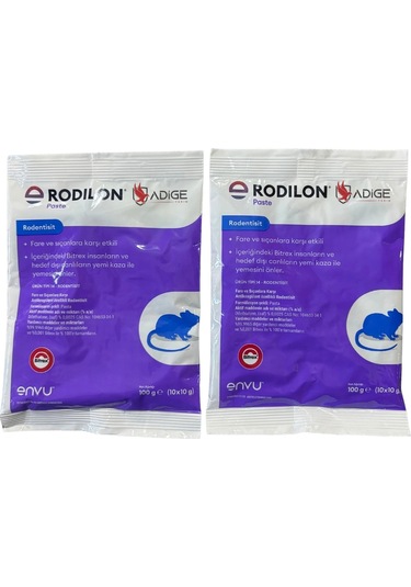 Rodilan Pasta Şeklinde Fare Zehiri 100 Gr 2 Adet