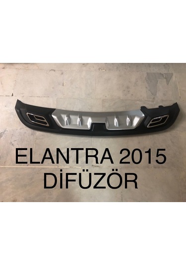 Hyundai Elantra Difüzör 2014-2015 Arka Tampon  Plastik