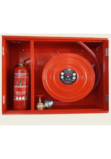 1" Iki Kapaklı Saç Kapak 30 Mt Hortumlu 0.90 Mm Tüp Kabinli Yangı (493140106)