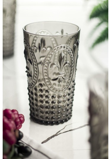 Akrilik Füme Tekli Uzun Bardak & Su Meşrubat Bardağı 750 Ml Büyük Boy & Cam Değildir