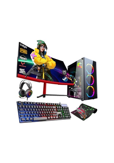 Zeiron RX40 i5-3470 16 GB 1 TB HDD+256 GB SSD GT730 75Hz 23.6" Free Dos Masaüstü Oyuncu Bilgisayarı