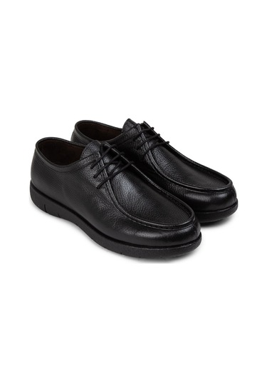 Deery Hakiki Deri Siyah Erkek Günlük Ayakkabı - 01971msyhc01 Siyah