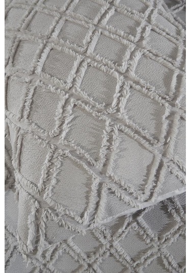 Çeyiz Diyarı Vesya 2 Parça Tek Kişilik Pike Takımı Gri Gri