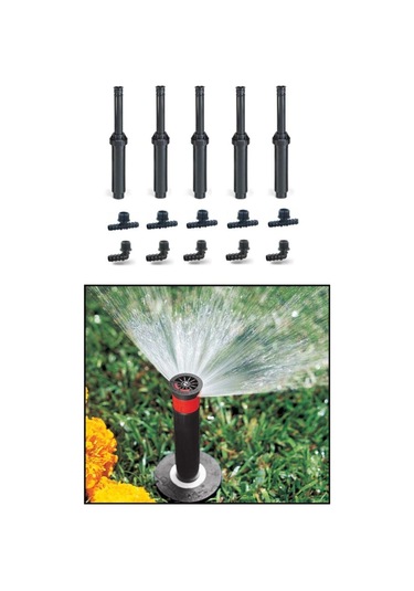 5 Adet Hunter Psu-15a 4,5 Mt Yarıçap Çim Sulama Sprey Fıskiye Ve Montaj Ek Parçaları