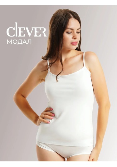 Clever Wear Temel Beyaz Askılı Modal Atlet 149941018 Beyaz