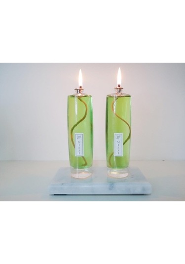 Missi 2Li Slımfıt Yeşil Renk Palo Santo Kokulu Kandil Seti (2X110