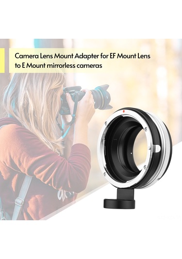 Yaozixa Fotga Metal Tilt Lens Adapter: Canon Ef'den Sony E'ye Aktarım, 0-8 Derece Eğim Açı, Siyah Renk