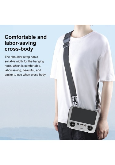 Djı Rc 2 / Rc 1 / Air 3 / Mini 4 Pro / Mini 3 Pro / Air 2s / Air 2 / Mavic 2 Ekran Uzaktan Kumanda İçin Puluz Boyun Kordon Kayışı Siyah