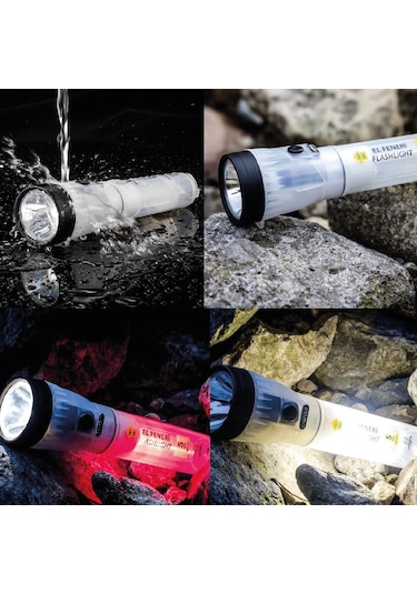 Nurgaz Ng 183 Campout El Feneri + Masa Lambası + Flaşör Siyah