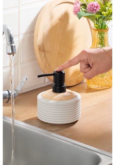 Porsima 3126 Banyo Ve Mutfak Sıvı Sabunluk 350ml Taupe-ahşap Taupe