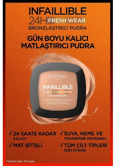 Loreal Parıs Infaıllıble Bronze Matte Bronzıng Powder 300 Lıght M