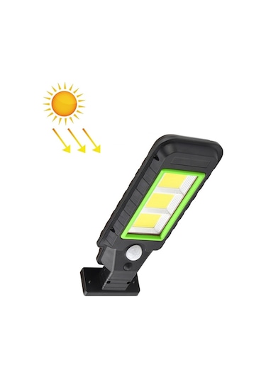 Cbtx Bahçe Aydınlatma 120 Cob Solar Lamba Gövde İndüksiyon Duvar Lambası Led Dış Mekan Su Geçirmez Aydınlatma Sokak Lambası Yeşil Kenar