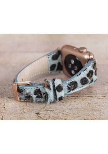 Apple Watch Uyumlu Deri Kordon 42-44-45mm Slim Leo56n