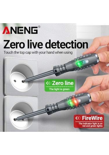 Didadodo Aneng B05 Elektrik Test Cihazı Kalem Çok Fonksiyonlu Ev Tornavida 2 Adet, Aneng B05 Kullanışlı Test Cihazı