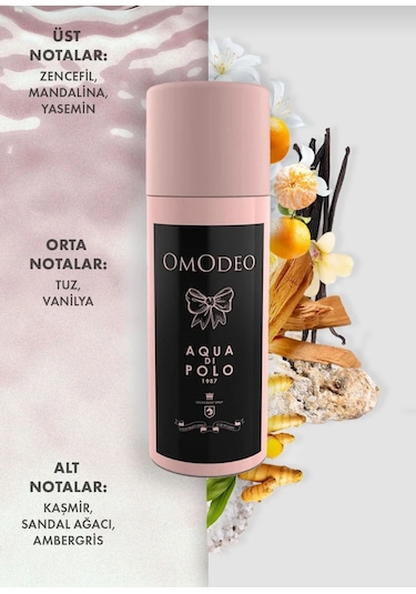Omodeo Aqua Di Polo 1987 Kadın Deodorant Sprey