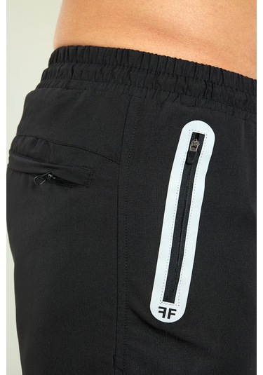 Enrico Ferry Erkek Siyah Hızlı Kuruyan Büyük Beden Kapri Edy2524b Siyah