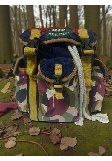 Kaliteli Tek Gözlü Vintage Disayn Unisex Sırt Günlük Okul Gezi Kamp Trekking Çantası Kc Ahtapot Bag Yeşil