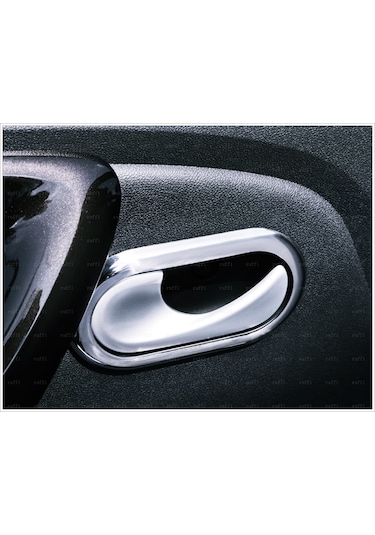 Dacia Sandero Krom İç Kapı Kolu Çerçeve 4Pcs. P.Çelik 2006-2012