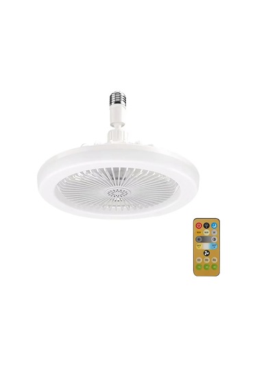 Yeni Tam Ev Fan Işığı Yatak Odası Küçük Restoran Sessiz Büyük Beyaz