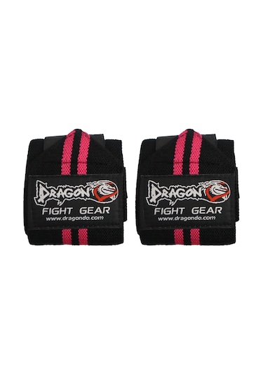 Dragondo 63911 Halter Ve Fitness Bilek Bandajı Yeni Seri Siyah - Pembe