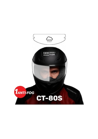 Caretech Buğu Önleyici Ct-80s Motosiklet Kask Vizörü Anti Fog Buğ