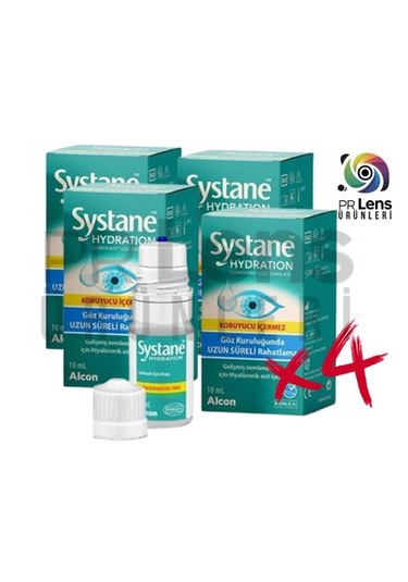 Alcon Systane Hydration Lubrikant Göz Damlası 10 Ml - 4 Adet