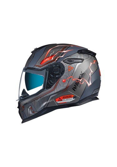 Kask Nexx Sx.100 Gıgabot Mat Gri-Kırmızı