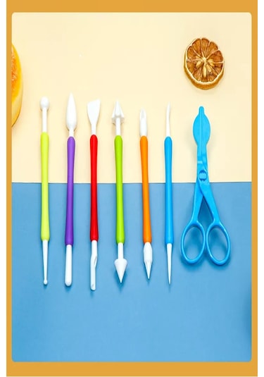 Valletta Harpia 7 Parça Pasta Şekillendirme Seti Karışık Renkli