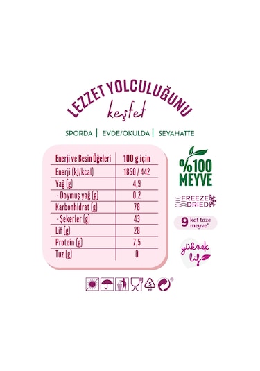 Yayla Enfies Freeze Dried Böğürtlen 15 G X18 270 G