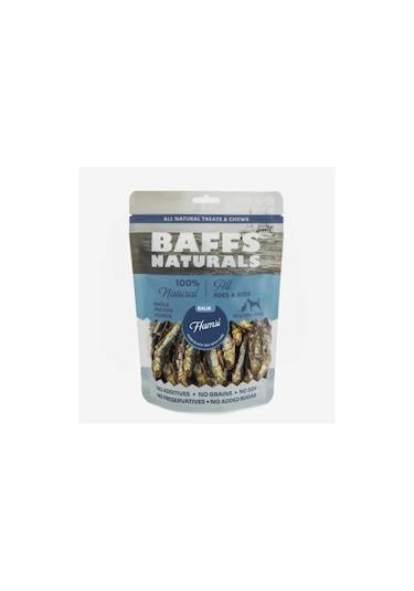 Baffs Hamsi Balık %100 Doğal Çiğnemelik Köpek Ödül Maması 100 Gr