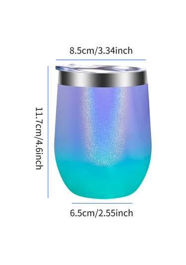 Ruicoo Paslanmaz Çelik Termos Kupa - 12oz Sıcak/soğuk Tutar, Seyahat Ve Ofis İçin 112 Karakter Diğer