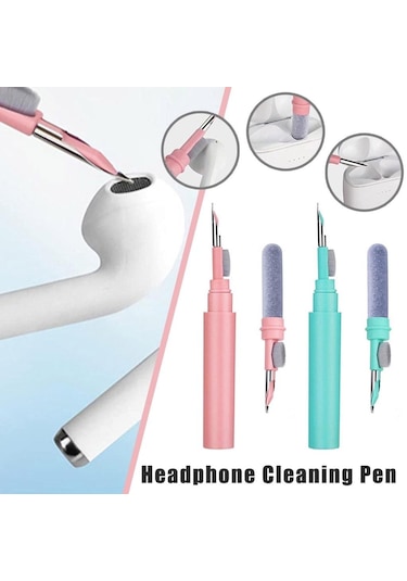 Yeşil Fonken Bluetooth Kulaklık Temizleme Kiti İçin Kulaklık Kutusu Temizleme Aracı Fırça Kalem Kulaklık