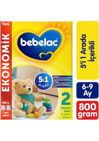 Bebelac 2 Devam Sütü 6-9 Ay 800 G