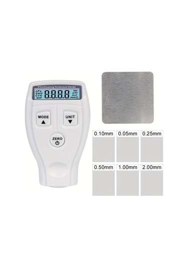 Honeybeeshop Beyaz Gm200 Dijital Araba Boya Kalınlık Ölçer Pil İle Çalışır Taşınabilir Kaplama Test Cihazı Otomotiv Gövde Dükkanları Kullanımı Kolay