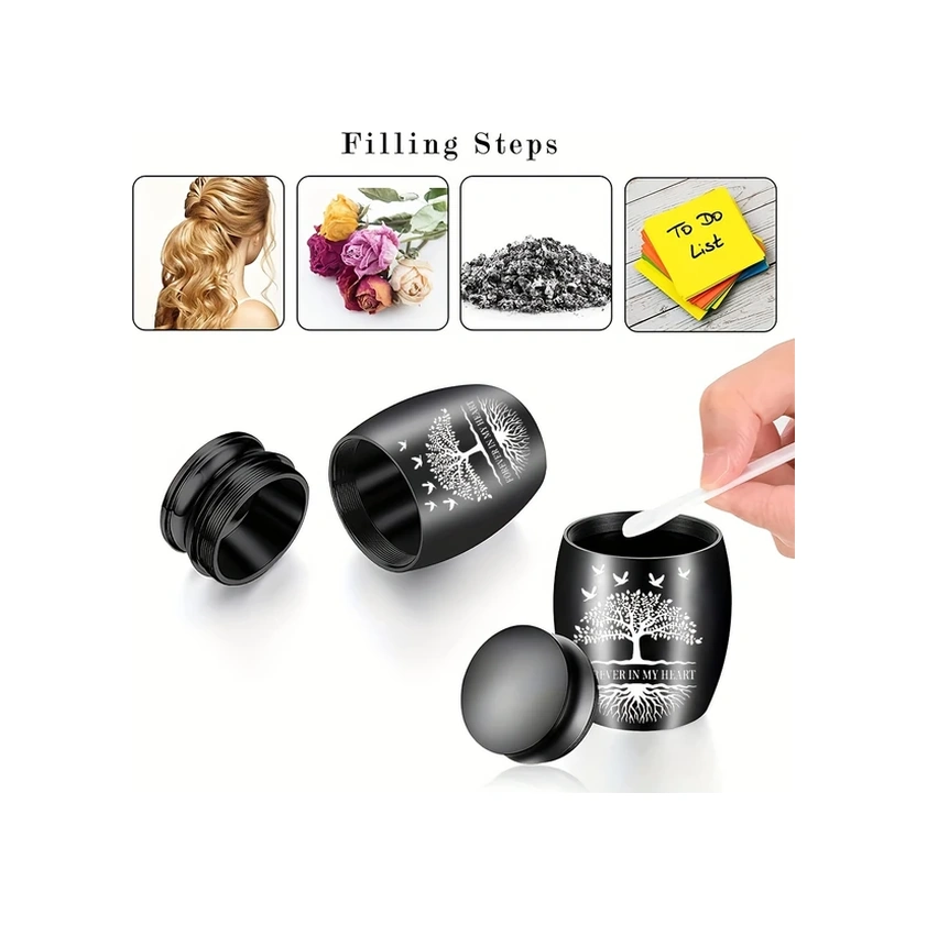 Fochsia 1 Adet Evcil Hayvan Küllüğü, Altın Sarısı Alüminyum Küllük Ve Anı Kutusu