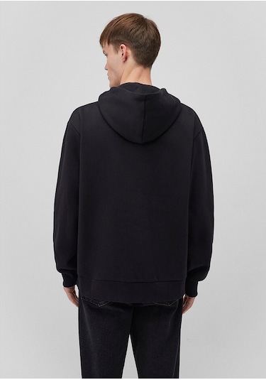Mavi Baskılı Kapüşonlu Siyah Sweatshirt 0610960-900