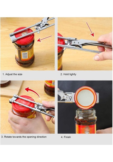 Master Konserve Ve Şişe Açacağı, Ayarlanabilir Çok Fonksiyonlu Paslanmaz Çelik Konserve Açacağı Kapak Tutacağı, Manuel, Mutfak Aksesuarları Diğer