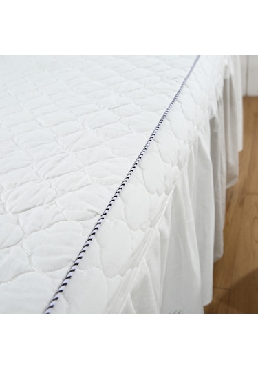 Suntek Delikli 75x28inç Masaj Kozmetik Tablo Valance Sheet Beyaz