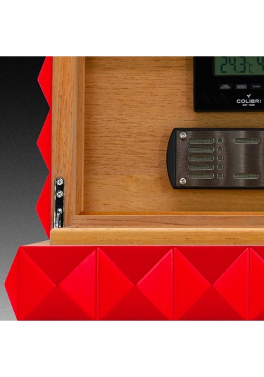 Colibri New Quasar Humidor Puro Kutusu Kırmızı 40's