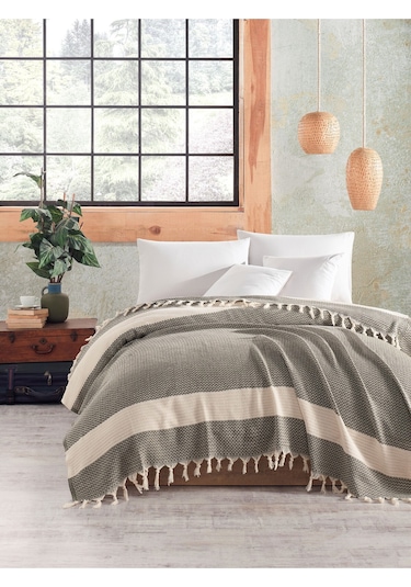 Tek Kişilik Pike 170x210 Luna Model Koyu Yeşil
