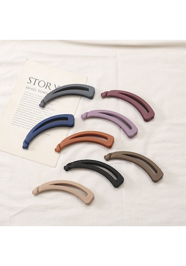 Samdoo Kadınlar İçin Saç Tutanı, Basit Stiliyle Saç Toplama Klasik Toka, Dayanıklı Ve Hafif Materyal, Ev Dışında Kullanıma Uygun, 6 Fıstık Rengi