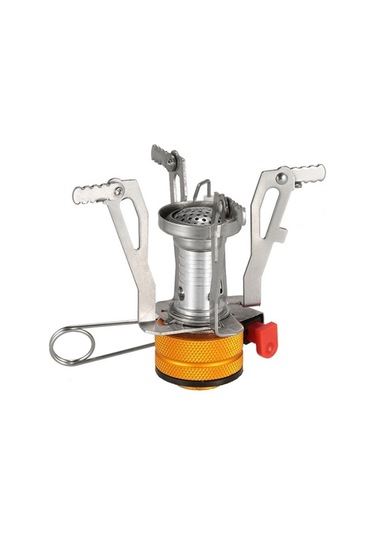 Artfulabode Yürüyüşü Yanıcıları Uyumlu Tomshoo Sırt Propan Pişirme Ocak Mini Mekan Malzemesi Katlanabilir Kartuş Kartuş Kamp Gümüş Dış Dağ Çantası Butan Aw Gümüş