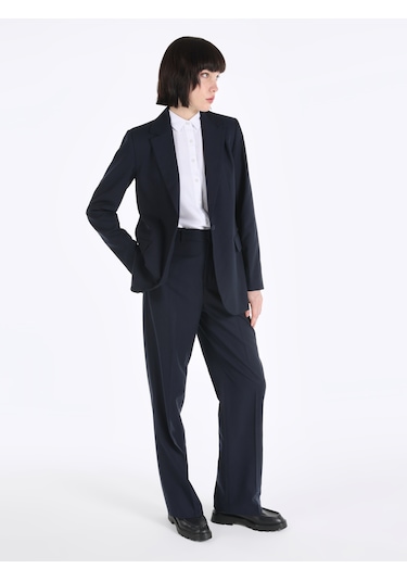 Colins Regular Fit Lacivert Kadın Ceket Cl1066419 Lacivert