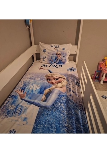 Elsa Dijital Baskı Tek Kişilik Nevresim Takımı