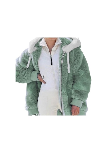 Avrupa Ve Amerika Birleşik Devletleri 2022 Sonbahar Ve Kış Sıcak Peluş Ve Fermuar Cep Kapşonlu Gevşek Ceket Kadın Ceket Kırmızı Avrupa Ve Amerika Birleşik Devletleri 2022 Sonbahar Ve Kış Sıcak Peluş Ve Fermuar Cep Kapşonlu Gevşek Ceket Kadın Ceket Kırmızı