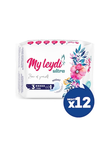 Myleydi Ultra Hijyenik Ped Gece 84 Adet (12 Paket)