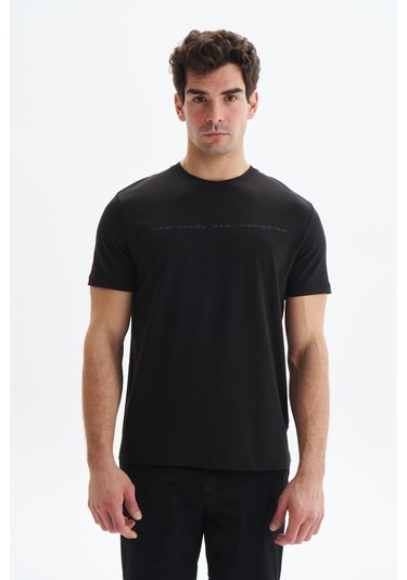 Arma Erkek Regular Fit Yazı Baskılı Süprem Bisiklet Yaka Tişört Y29344472702 Siyah