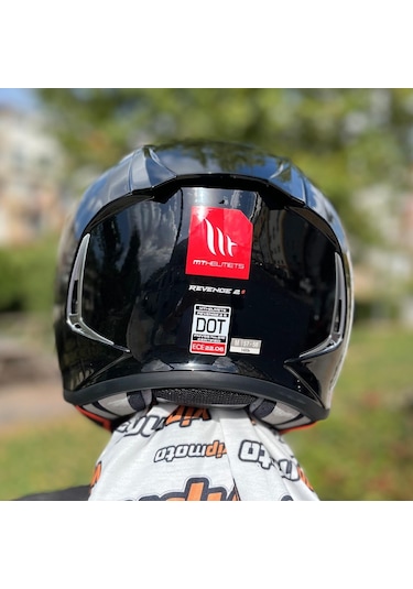 Mt Revenge 2 Solid A1 Gloss Full Face Motosiklet Kaskı 65185 Siyah